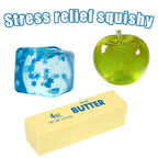 TheMotherGoose™ Slow Rising Butter, Apple, or Ice Cube Squishy