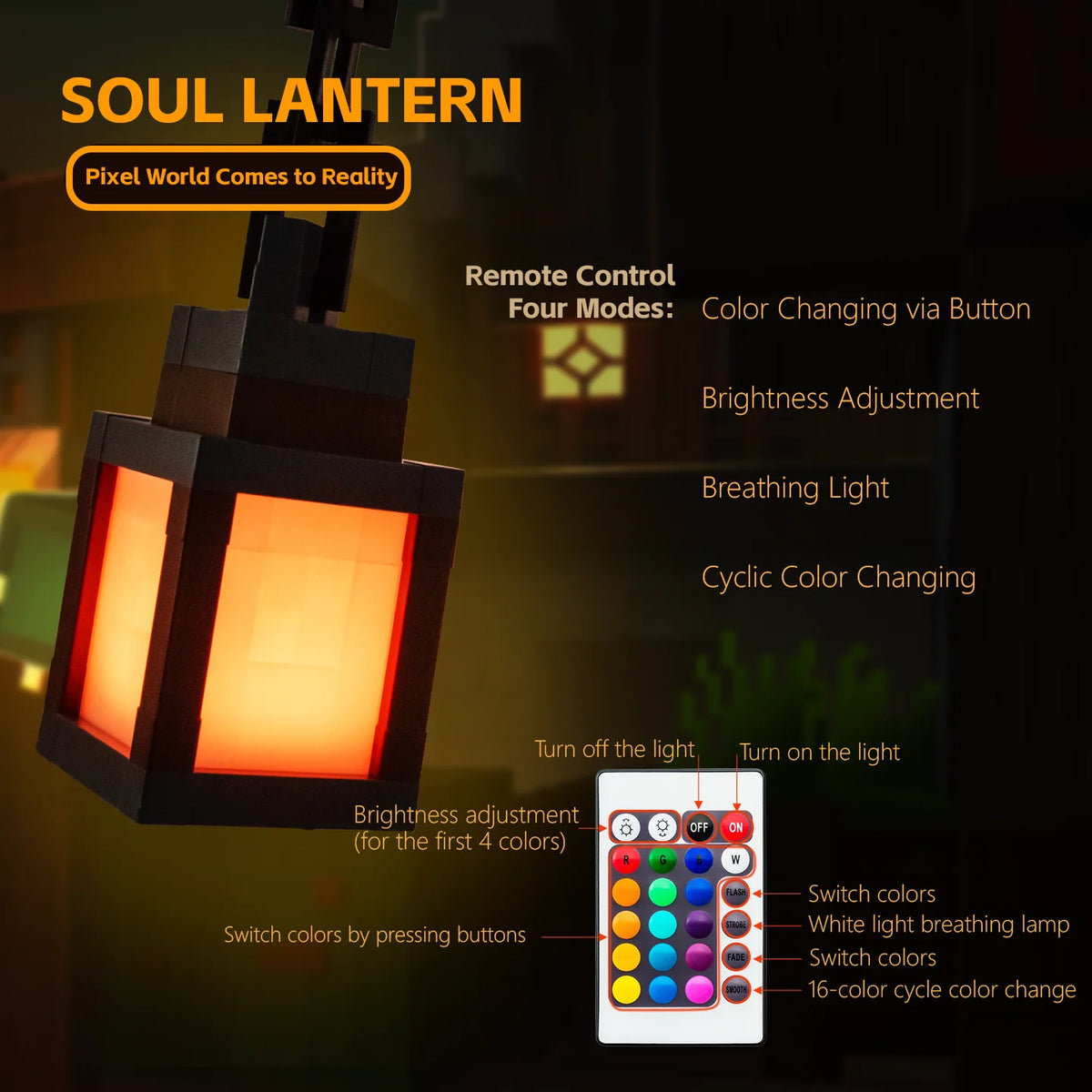 TheMotherGoose™ Minecraft 16 Colored Soul Lantern