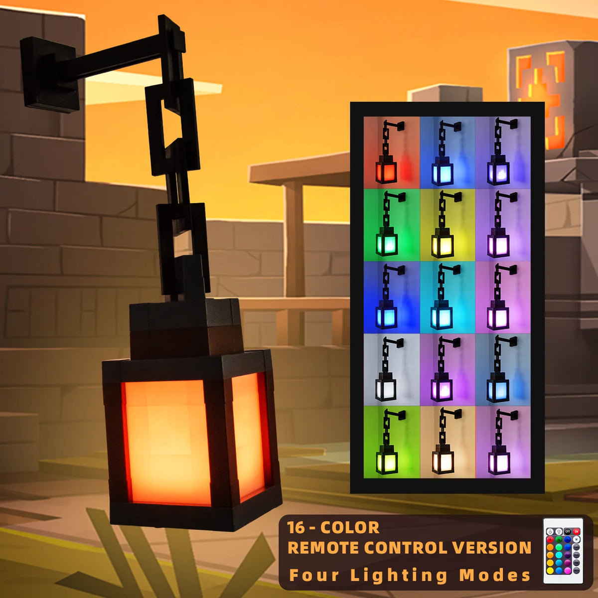 TheMotherGoose™ Minecraft 16 Colored Soul Lantern