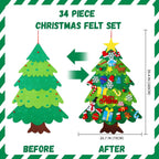 TheMotherGoose™ 3.2ft Felt Christmas Tree