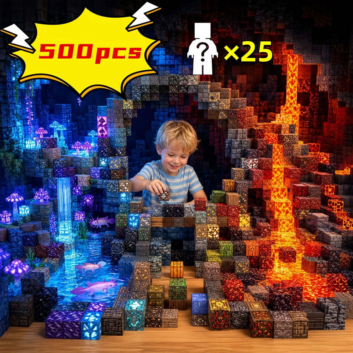 TheMotherGoose™ 50-500 pcs Magnetic Building Blocks
